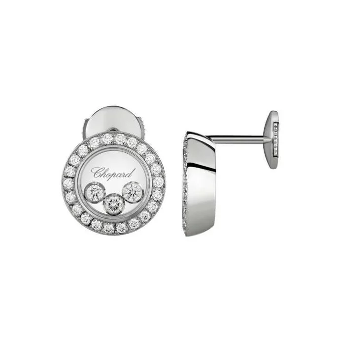 Happy Diamonds Icons ear pins jewellery by Chopard Zegg